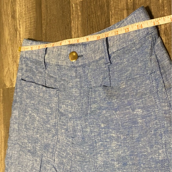 Zara Sky Blue Linen blend trousers - Picture 9 of 14